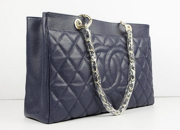 7A Replica Chanel 2011 Quality Handbags Navy-Blue Caviar 49810